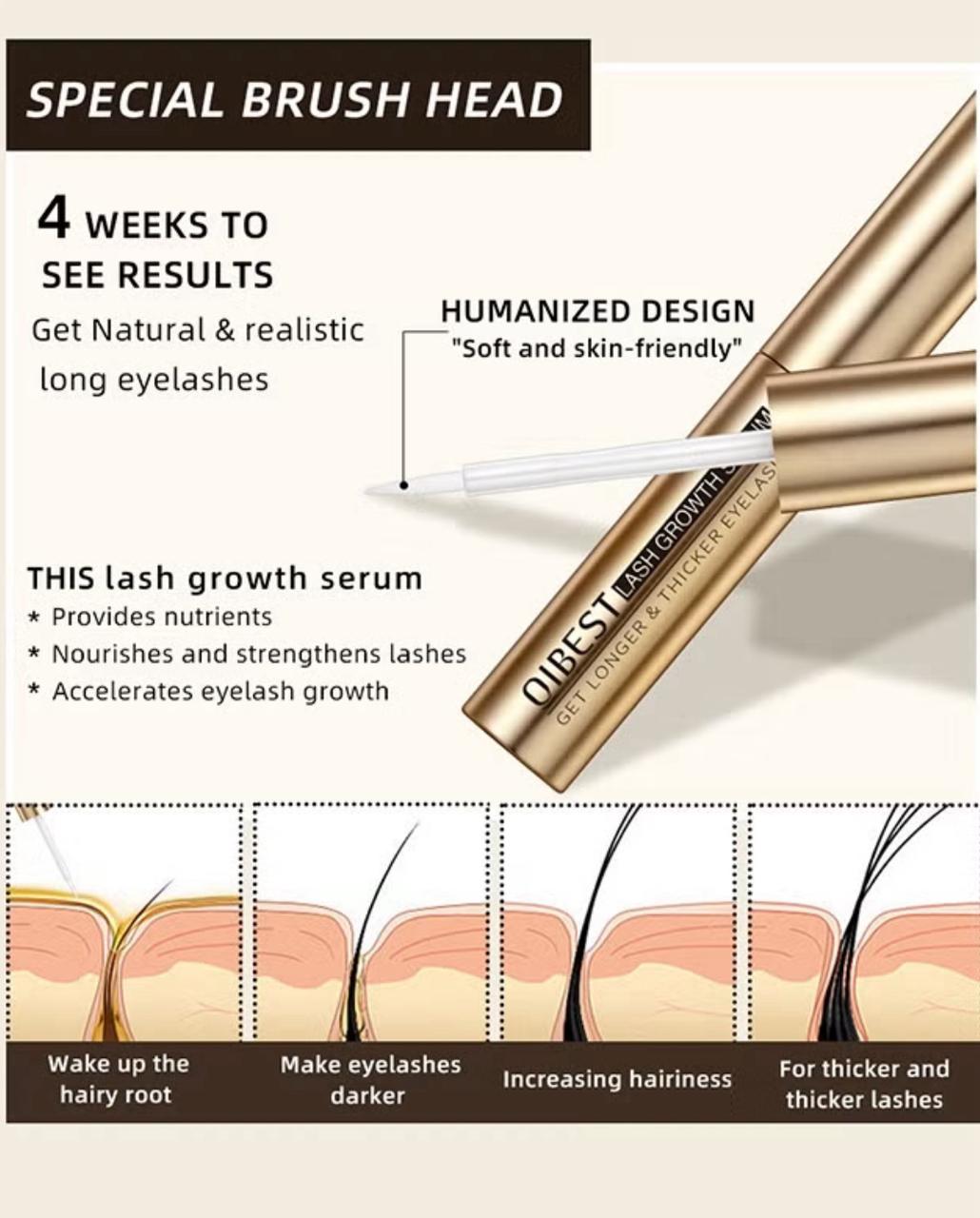 QIBEST Lengthening and Curling Mascara Serum