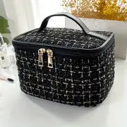 Plaid Chic Spacious Makeup Organizer