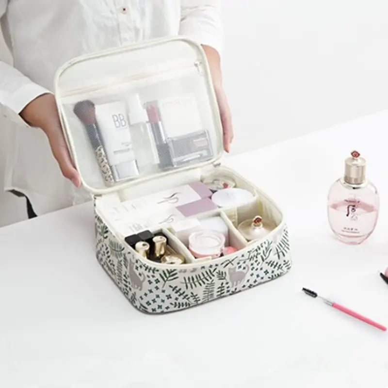 Compact Travel Toiletry & Makeup Organizer