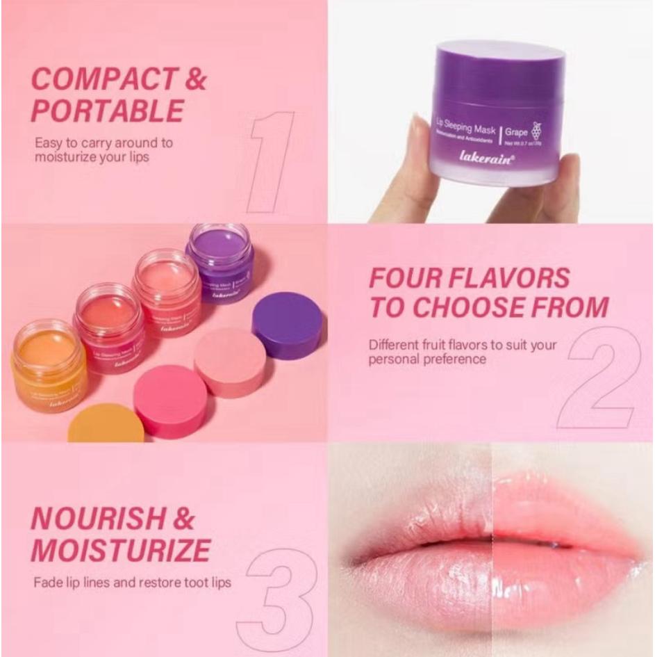 New Sleep Lip Balm Fade Lip Lines Exfoliating Skin Nourishing And Hydrating