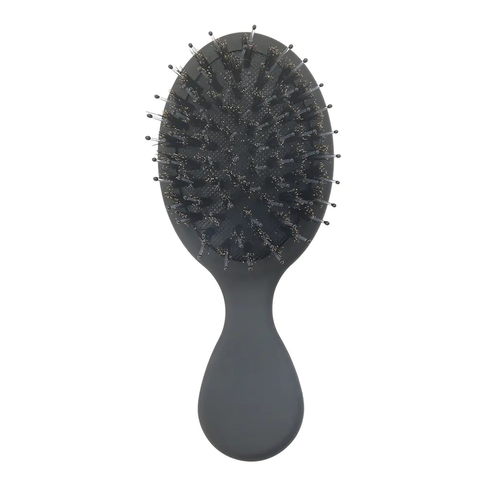 Elegant Travel Hairbrush for Knot-Free Hair