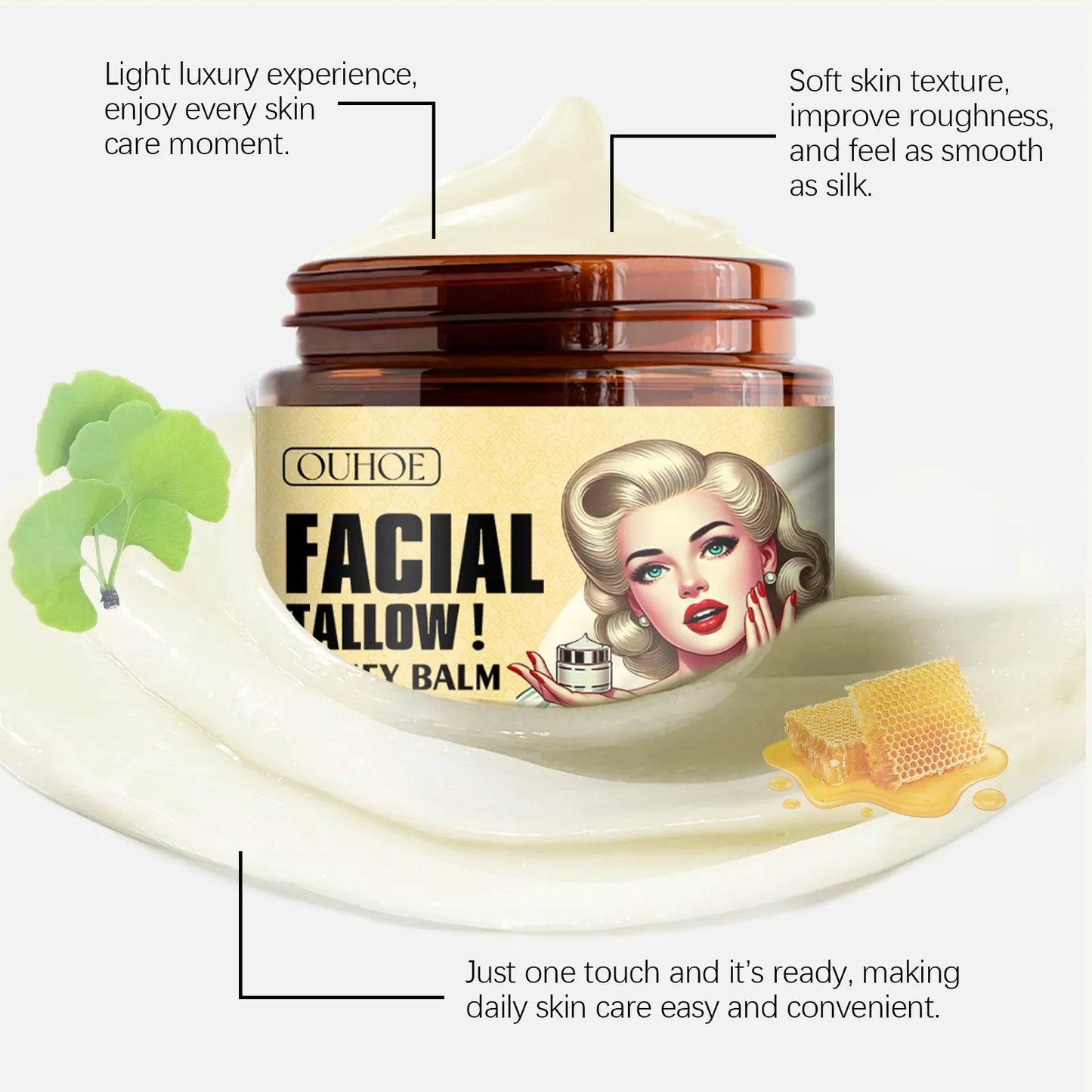 OUHOE Tallow Honey Skin Moisturizing Cream
