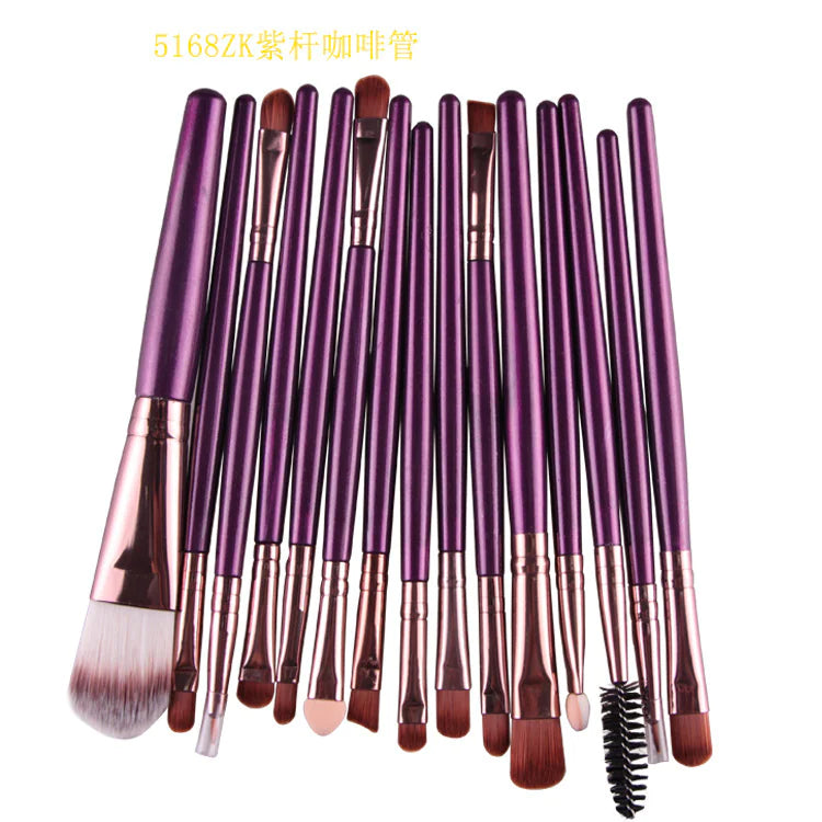 Luxury 15-Piece Professional Makeup Brush Set