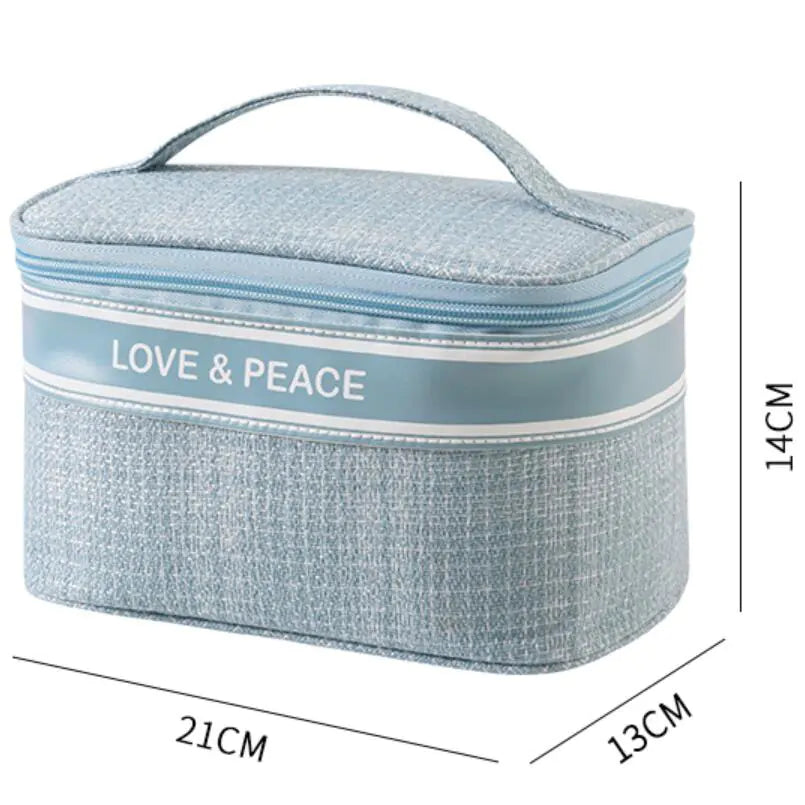 Chic Plaid Cosmetic Travel Case