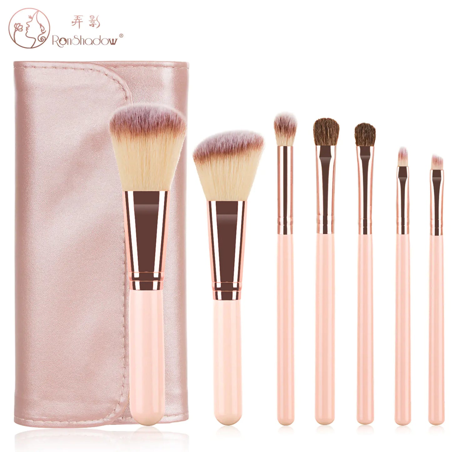 Mini Grape Makeup Brush Set with 7 Brushes