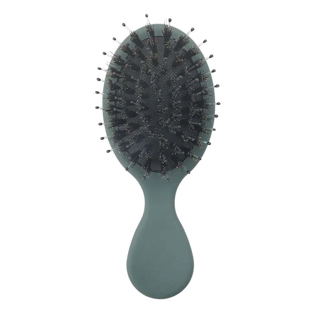Elegant Travel Hairbrush for Knot-Free Hair
