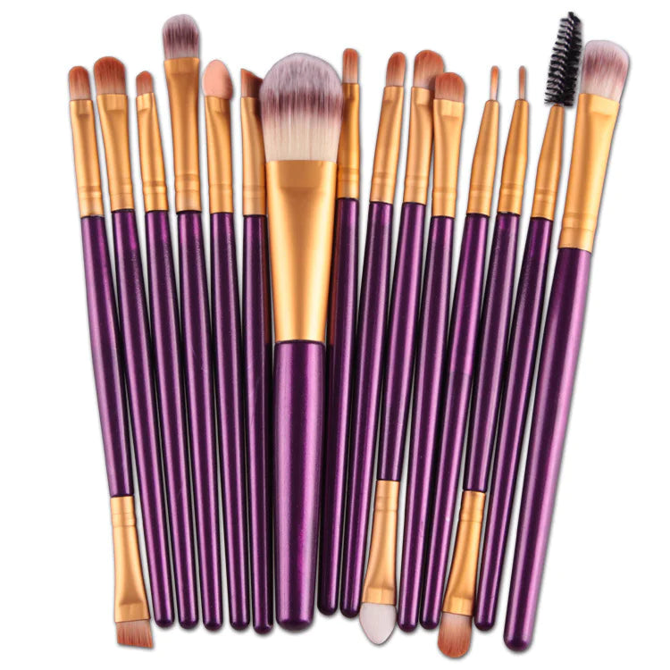 Luxury 15-Piece Professional Makeup Brush Set