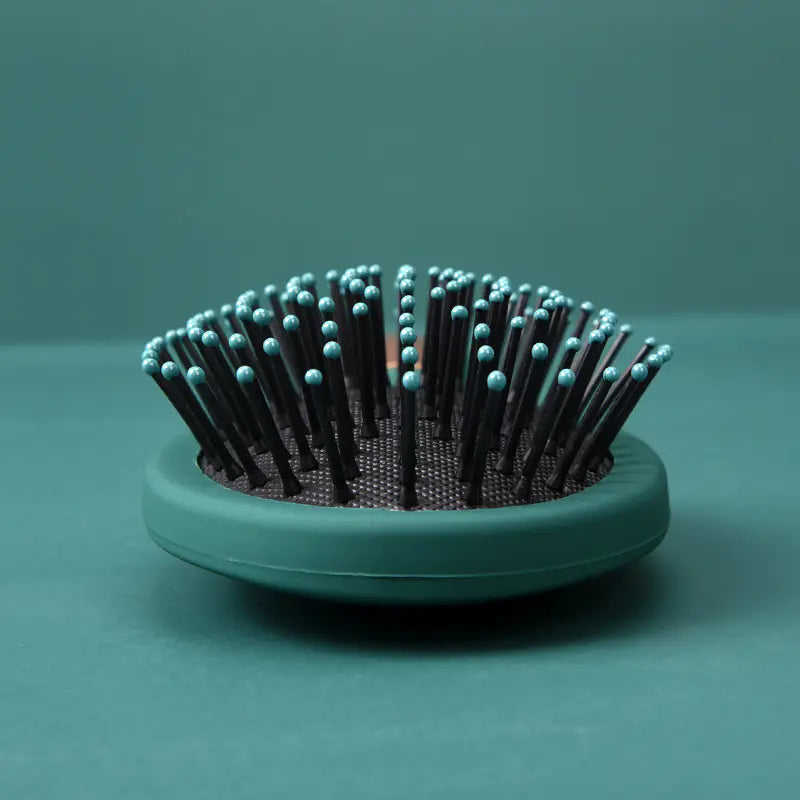Dark Green Massage Comb for Straight and Curly Hair