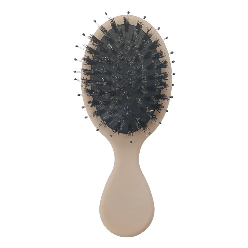 Elegant Travel Hairbrush for Knot-Free Hair
