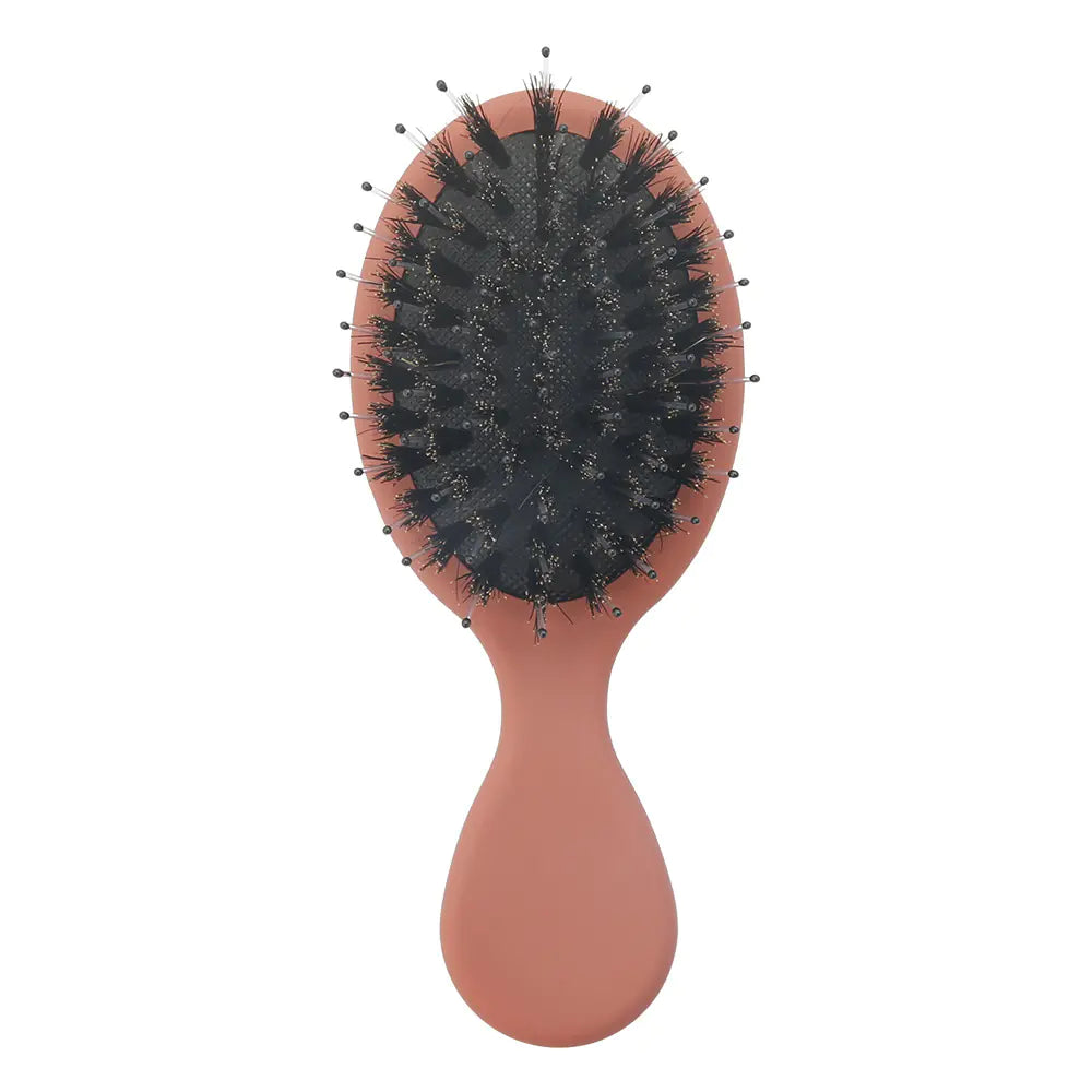 Elegant Travel Hairbrush for Knot-Free Hair