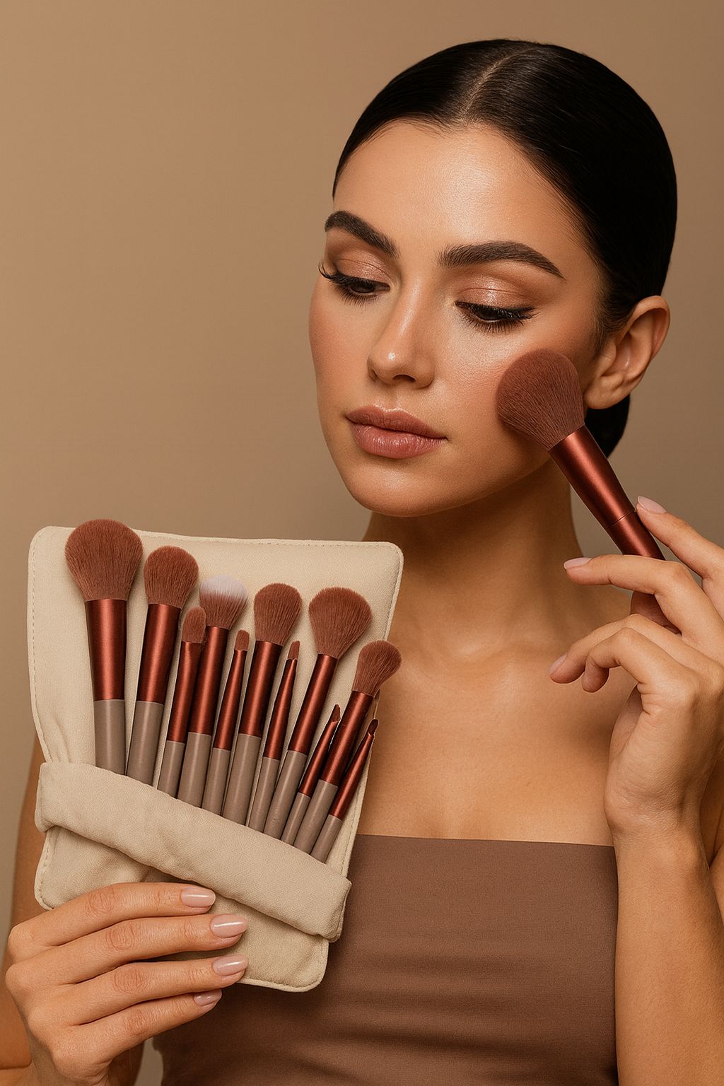 Premium Soft Makeup Brushes Set - 13 Pieces (One Set)