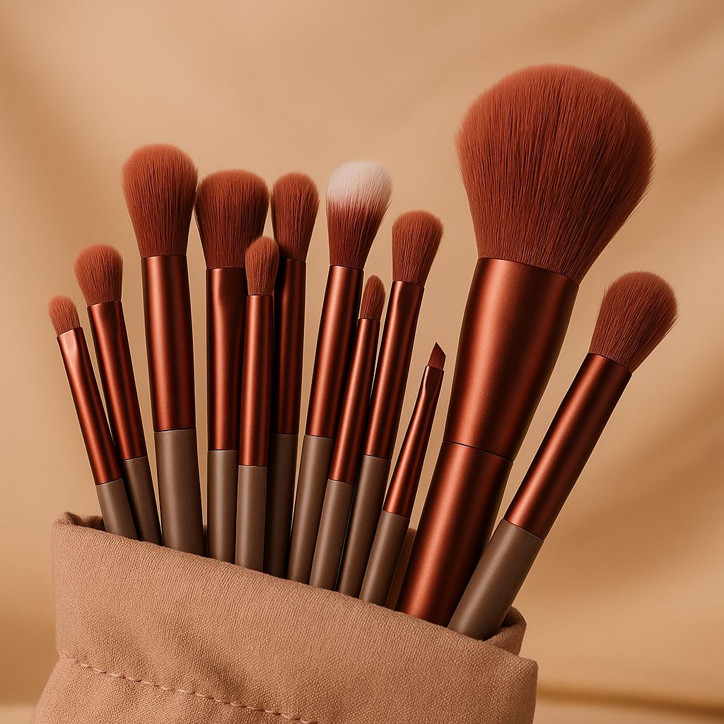 Premium Soft Makeup Brushes Set - 13 Pieces (One Set)
