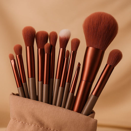 Premium Soft Makeup Brushes Set - 13 Pieces (One Set)