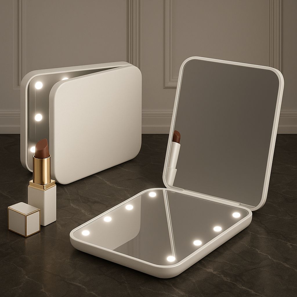 GlowFold LED Makeup Mirror