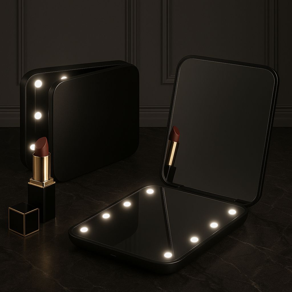 GlowFold LED Makeup Mirror