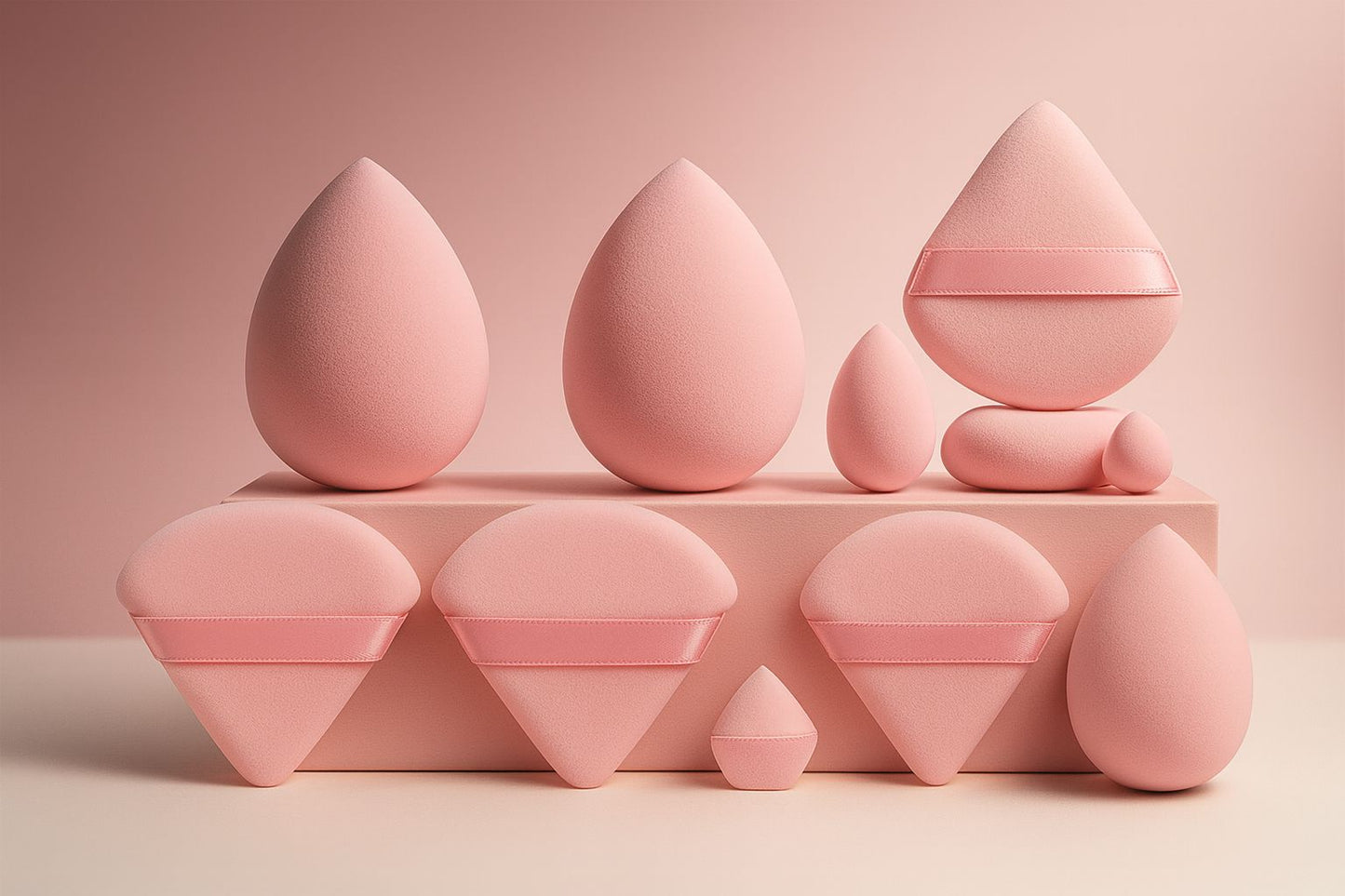 Spa Face Care Headband & Mini Makeup Sponge Set