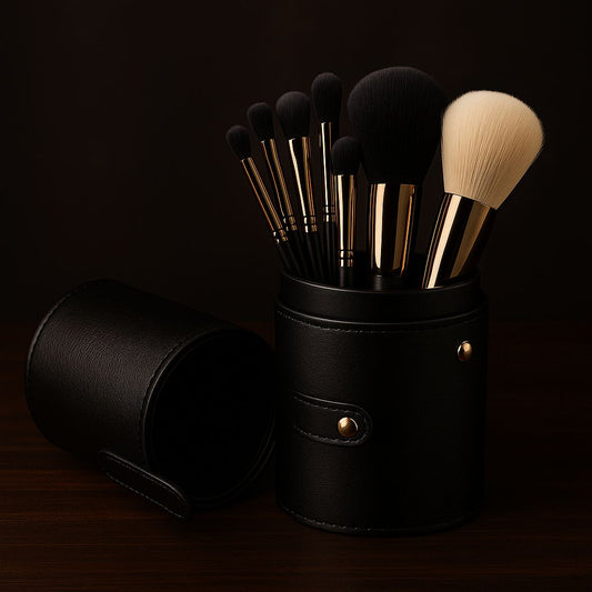 Makeup Brushes and Brush Holder Set