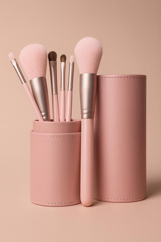 Mini Grape Makeup Brush Set with 7 Brushes