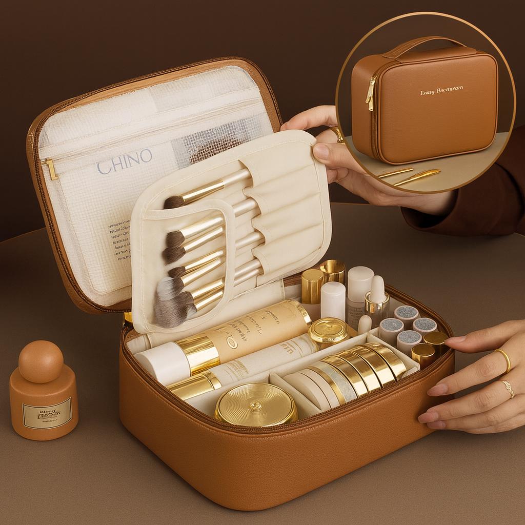 High-Capacity Chic Makeup Organizer