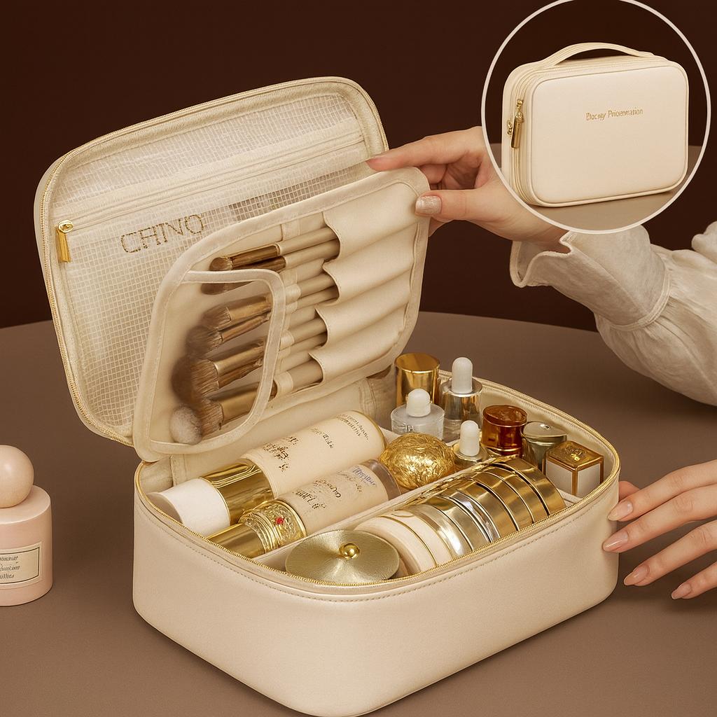 High-Capacity Chic Makeup Organizer