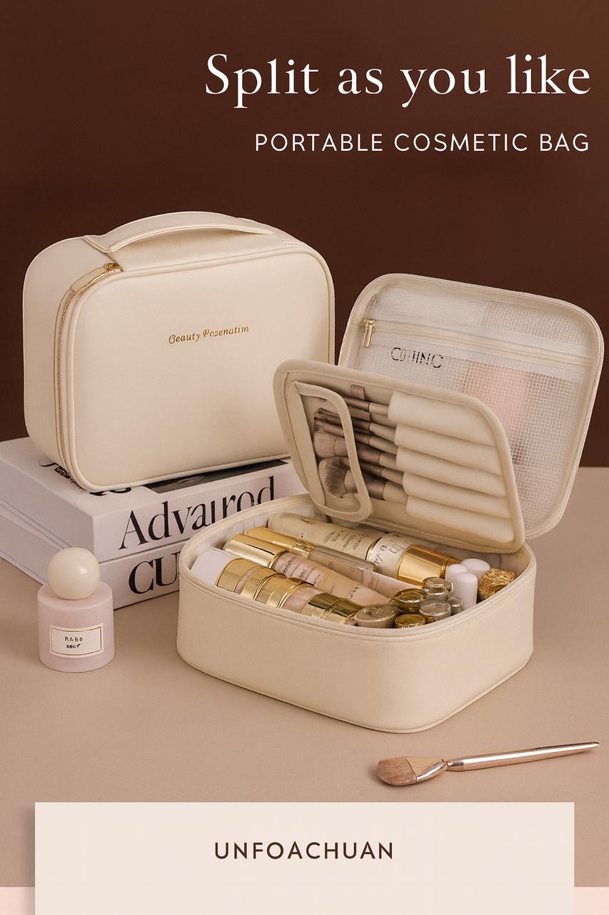 High-Capacity Chic Makeup Organizer