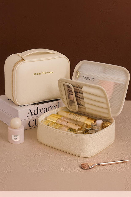 High-Capacity Chic Makeup Organizer