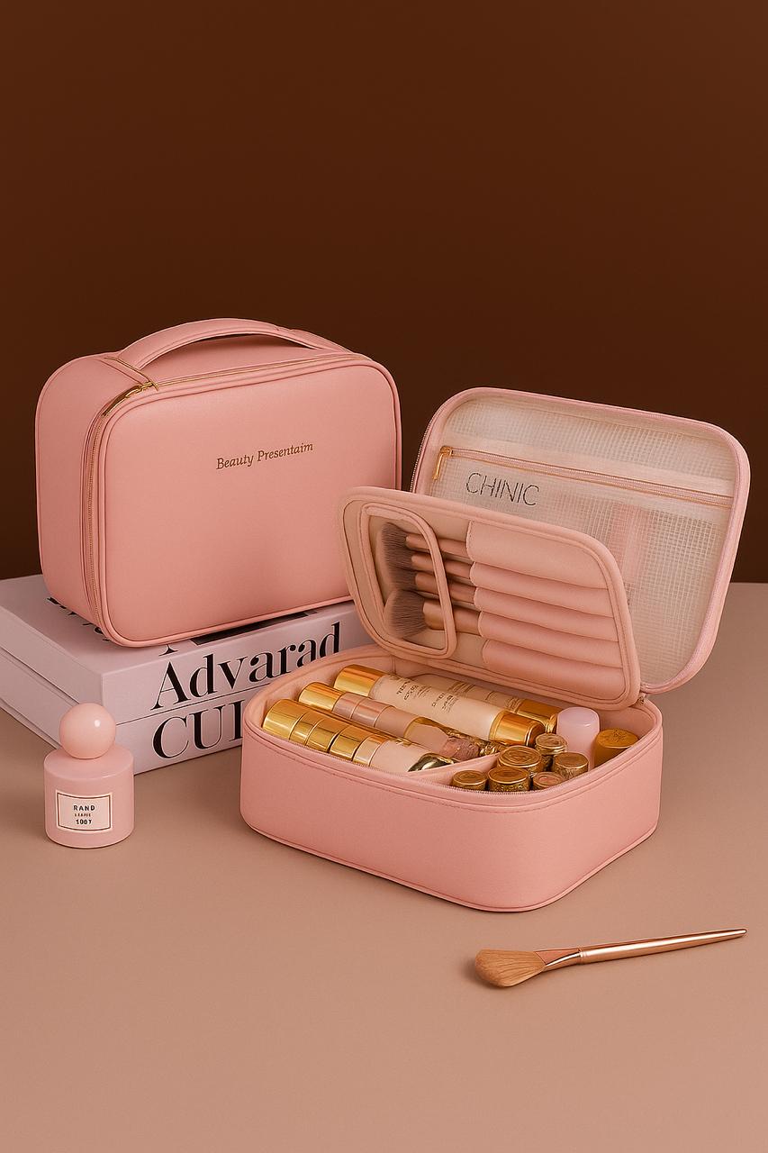 High-Capacity Chic Makeup Organizer