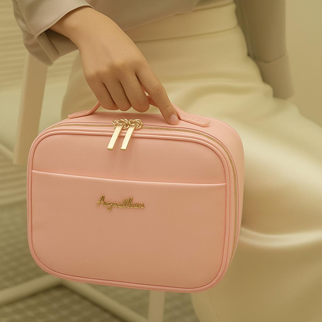 Chic Green Makeup Organizer