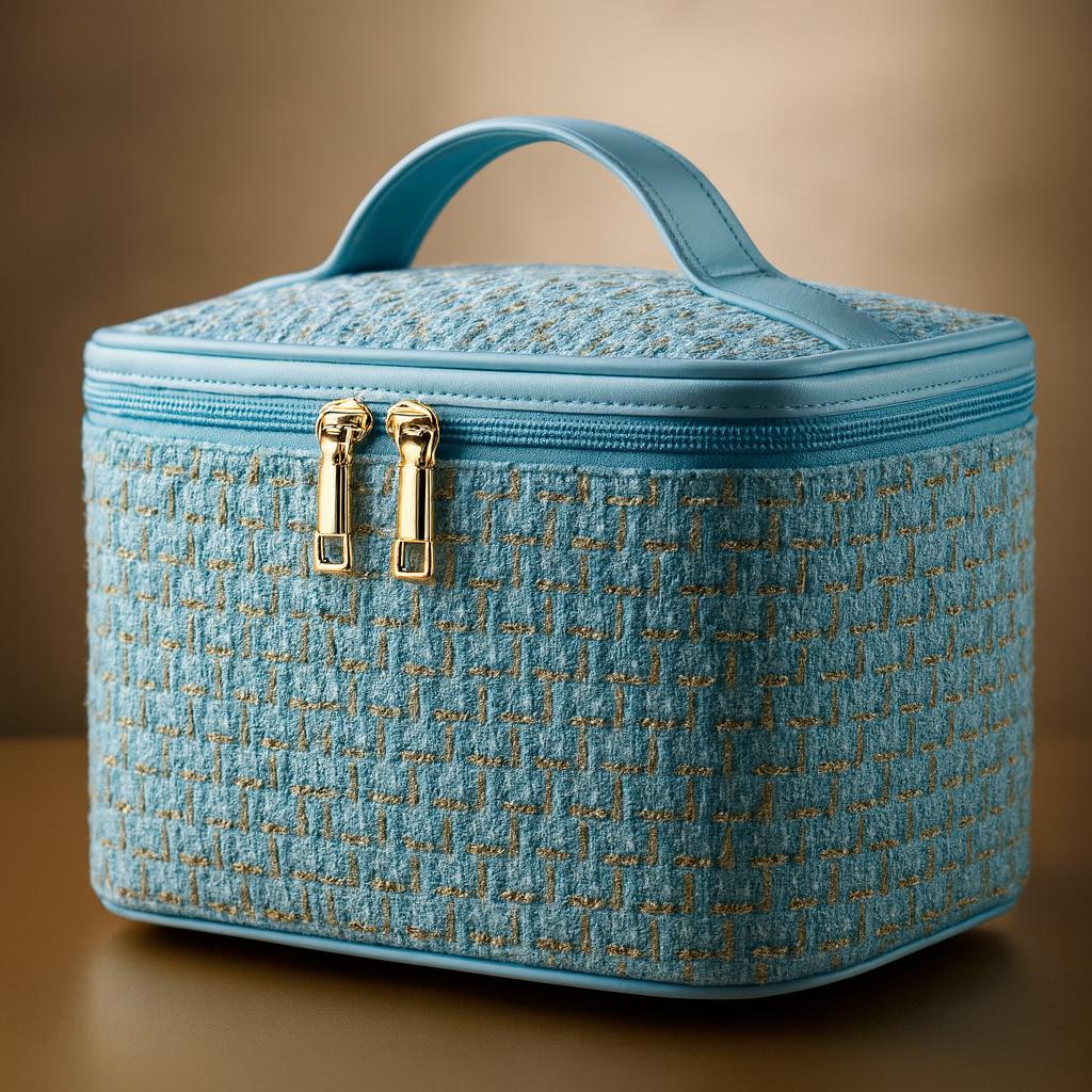 Plaid Chic Spacious Makeup Organizer