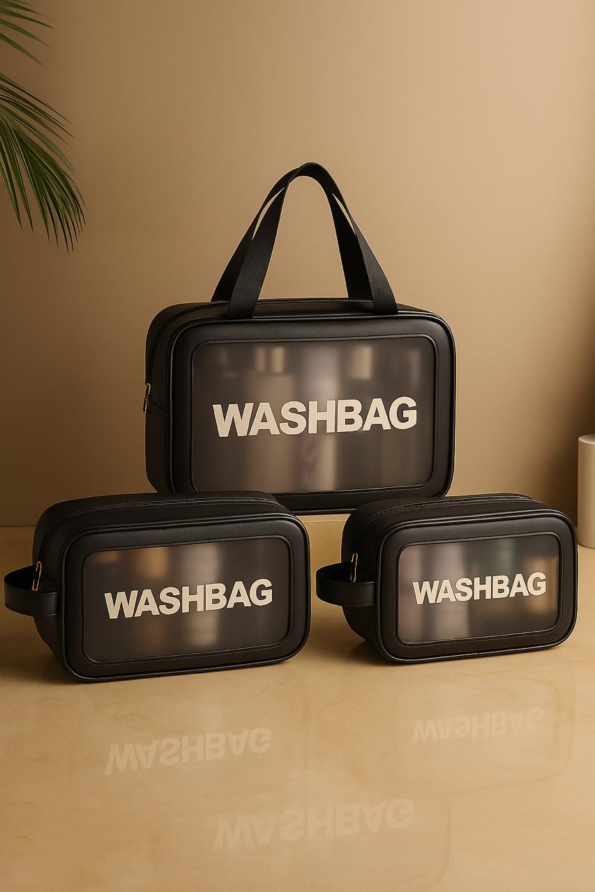 High-Capacity Waterproof PU Beauty Organizer