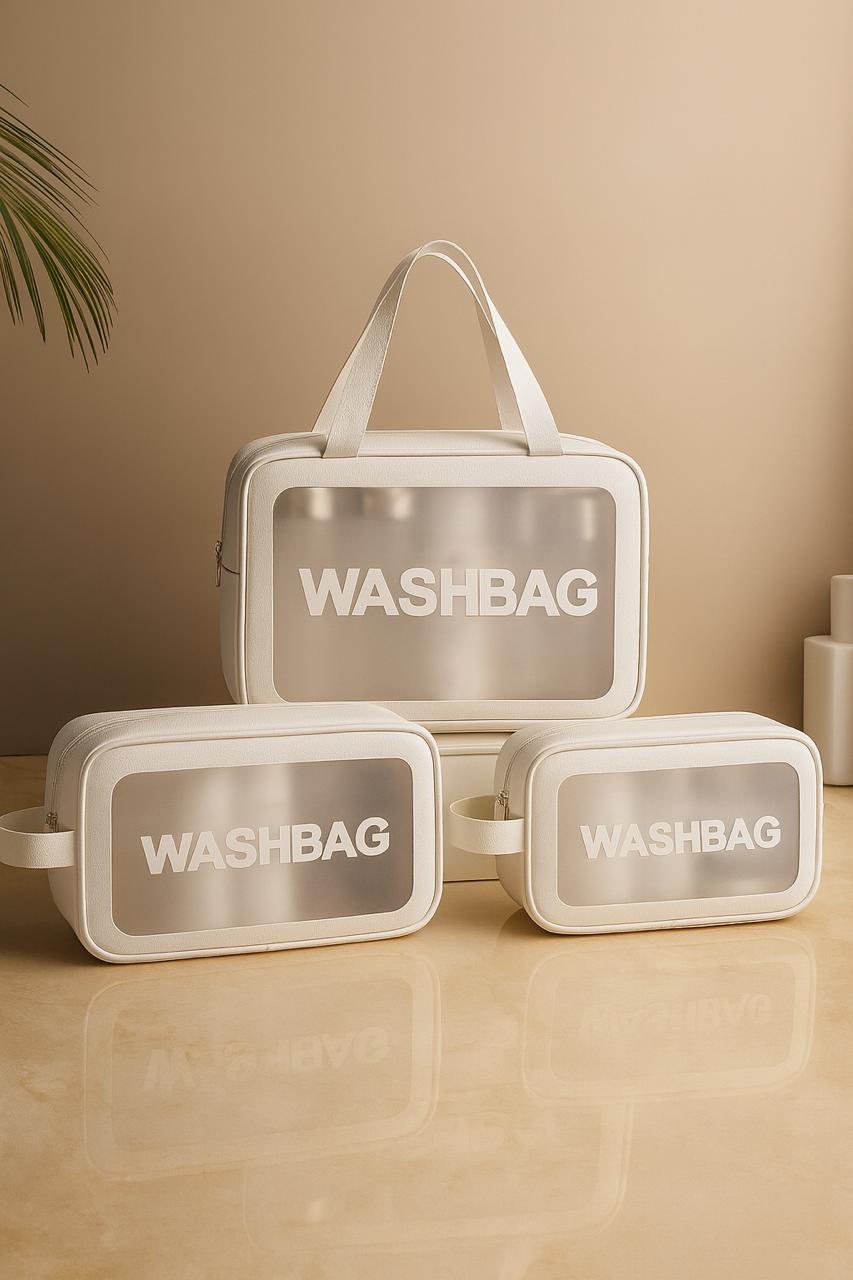 High-Capacity Waterproof PU Beauty Organizer