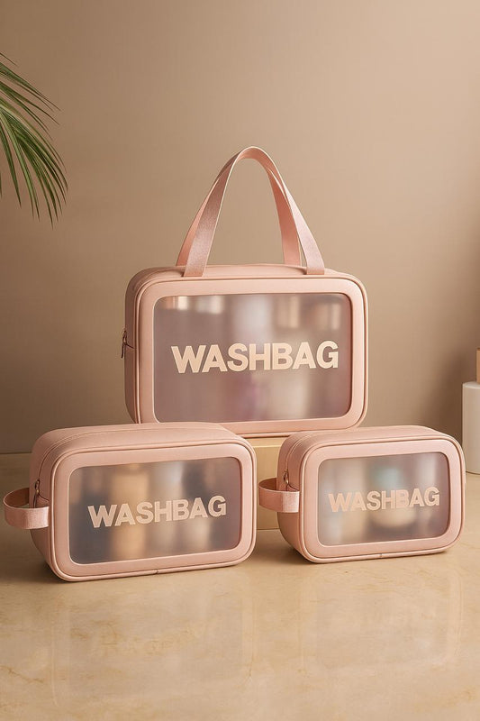 High-Capacity Waterproof PU Beauty Organizer
