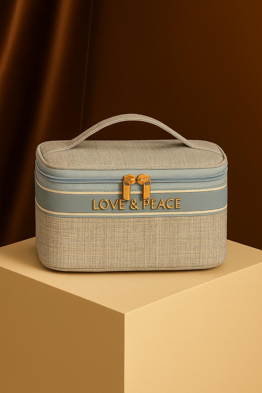 Chic Plaid Cosmetic Travel Case