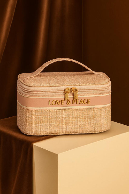 Chic Plaid Cosmetic Travel Case