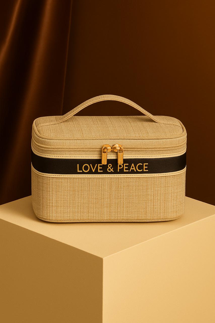 Chic Plaid Cosmetic Travel Case