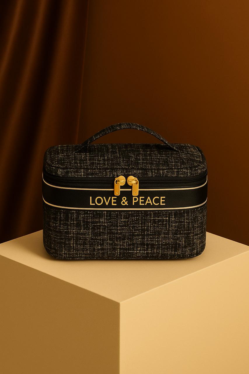 Chic Plaid Cosmetic Travel Case