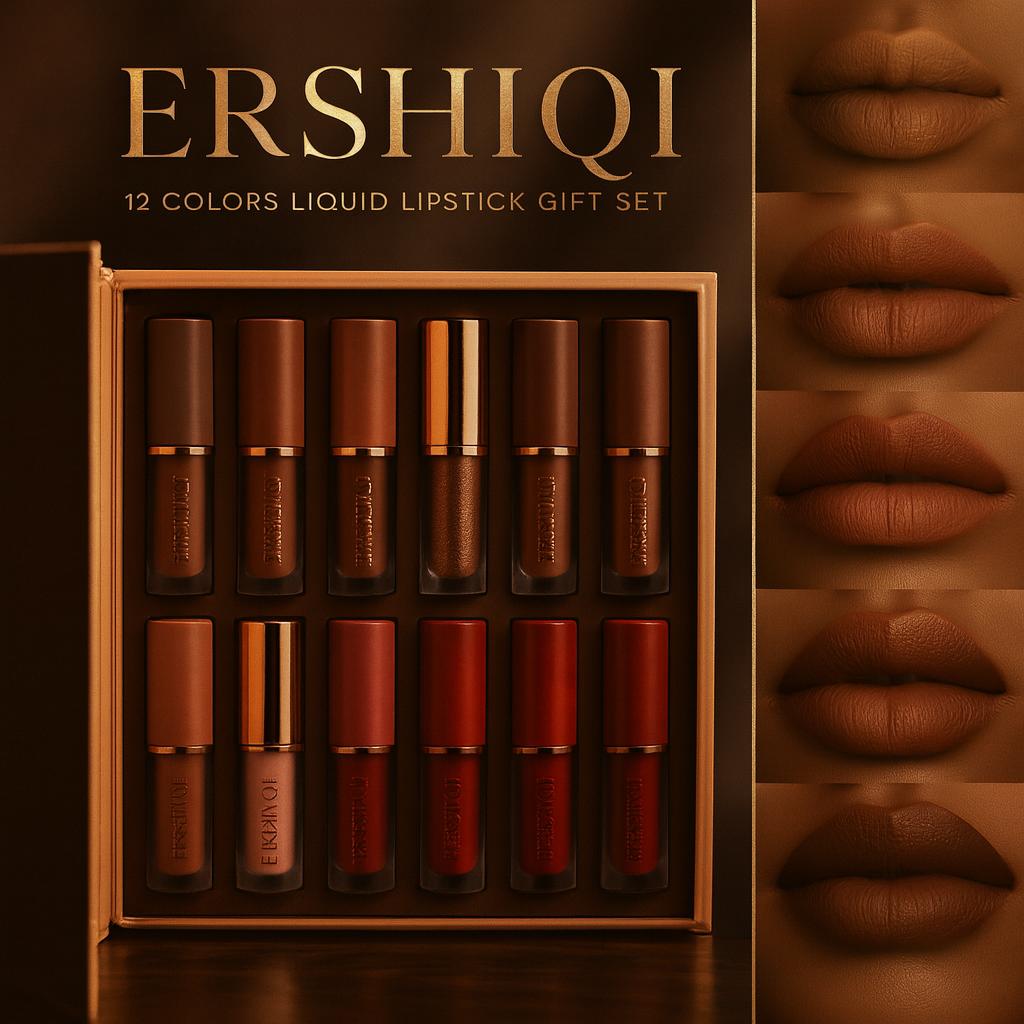 12 pcs Moisturizing Velvet Matte Lipstick Gift Box