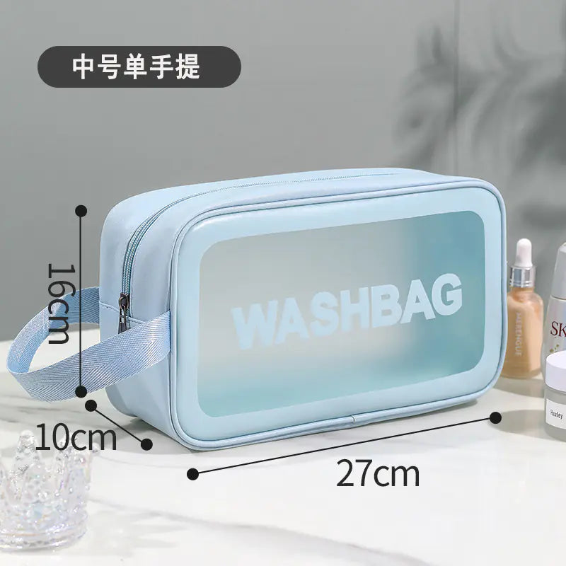 High-Capacity Waterproof PU Beauty Organizer