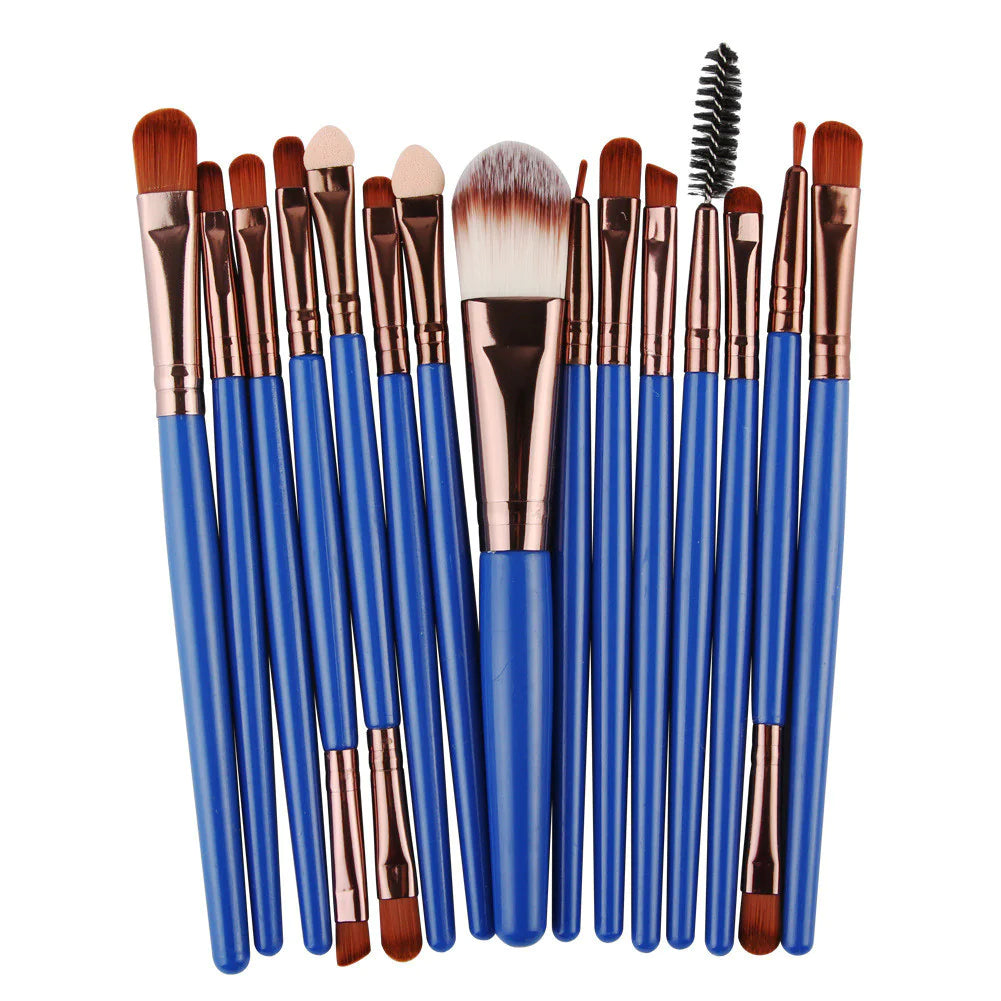 Luxury 15-Piece Professional Makeup Brush Set