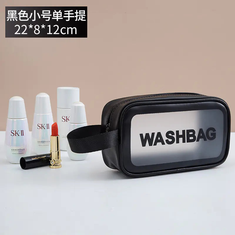 High-Capacity Waterproof PU Beauty Organizer
