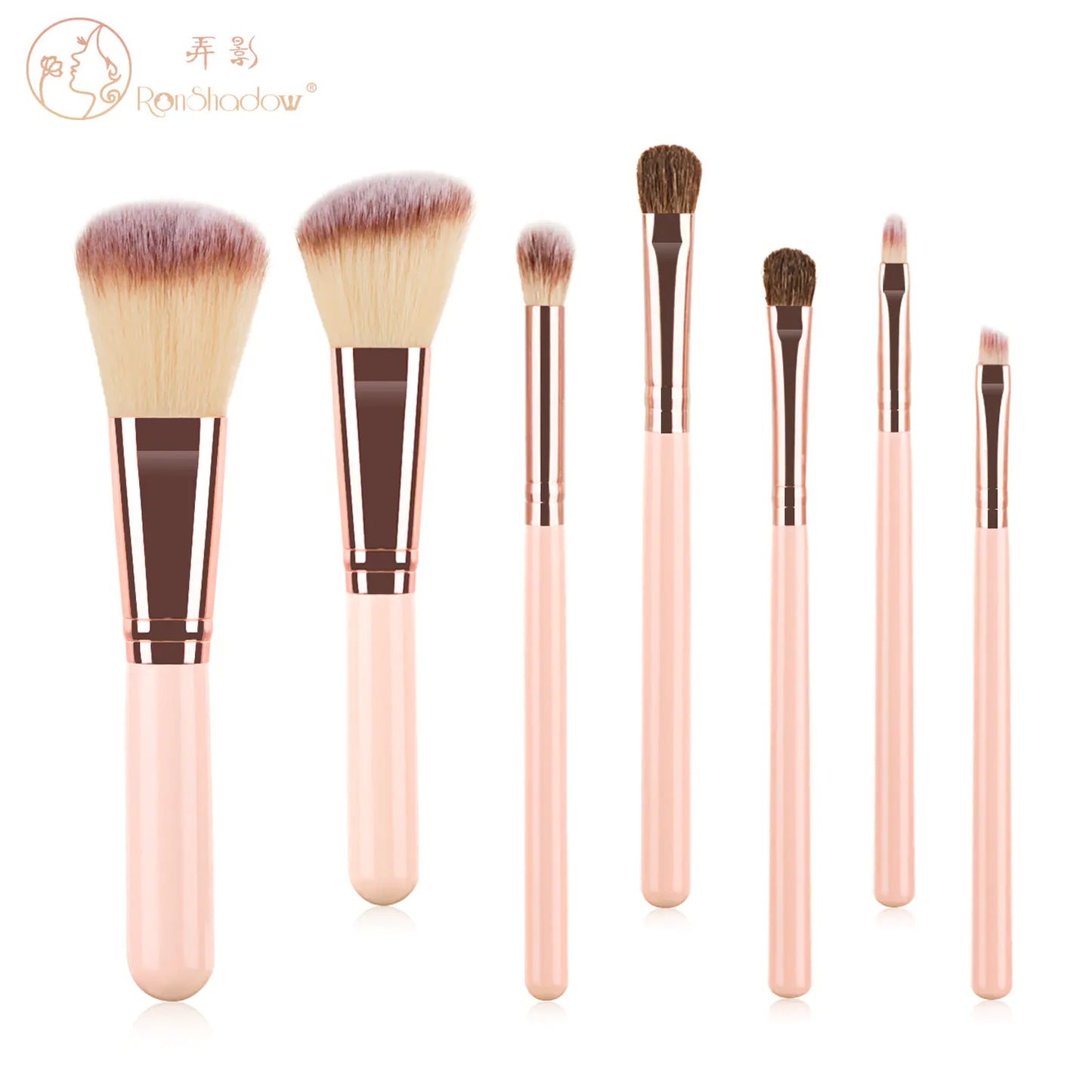 Mini Grape Makeup Brush Set with 7 Brushes