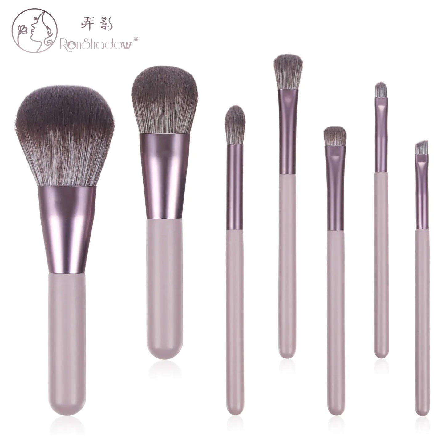 Mini Grape Makeup Brush Set with 7 Brushes