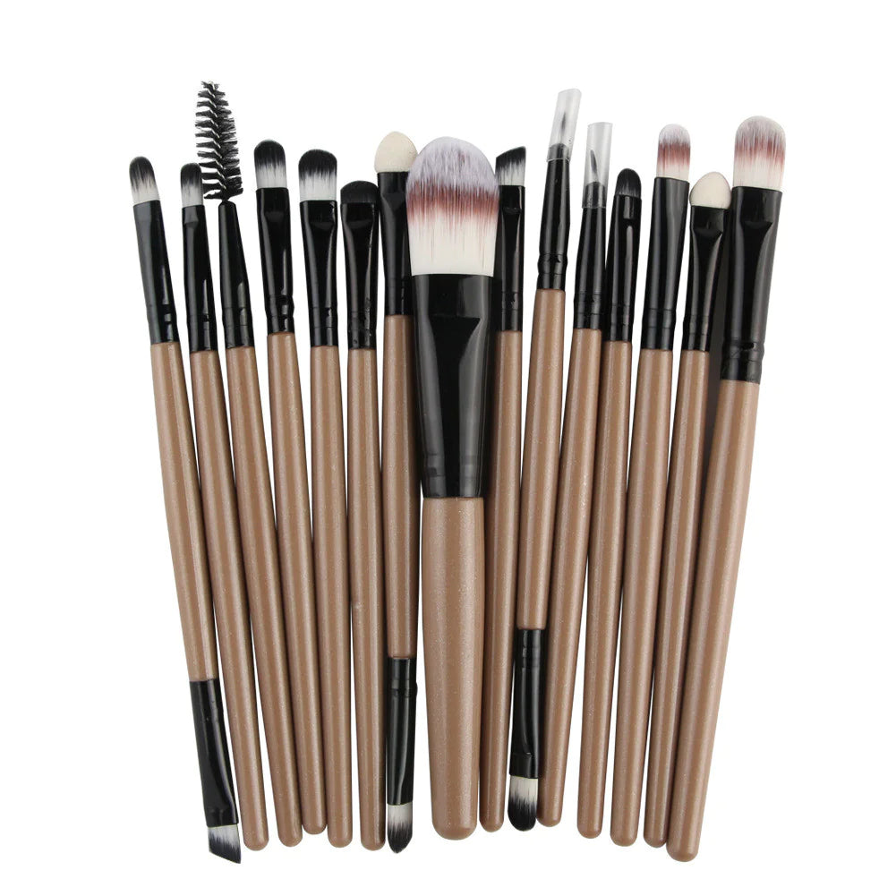 Luxury 15-Piece Professional Makeup Brush Set
