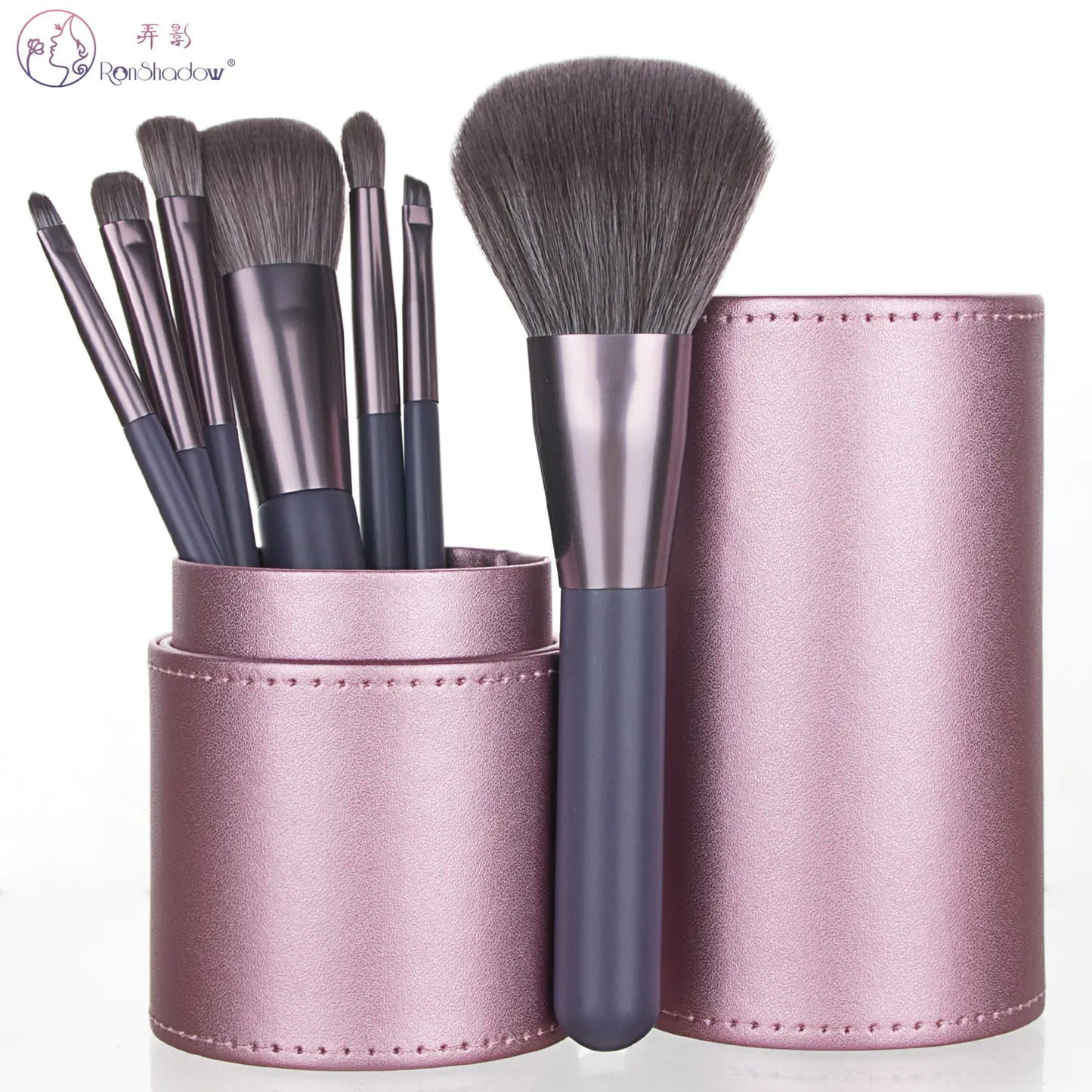 Mini Grape Makeup Brush Set with 7 Brushes