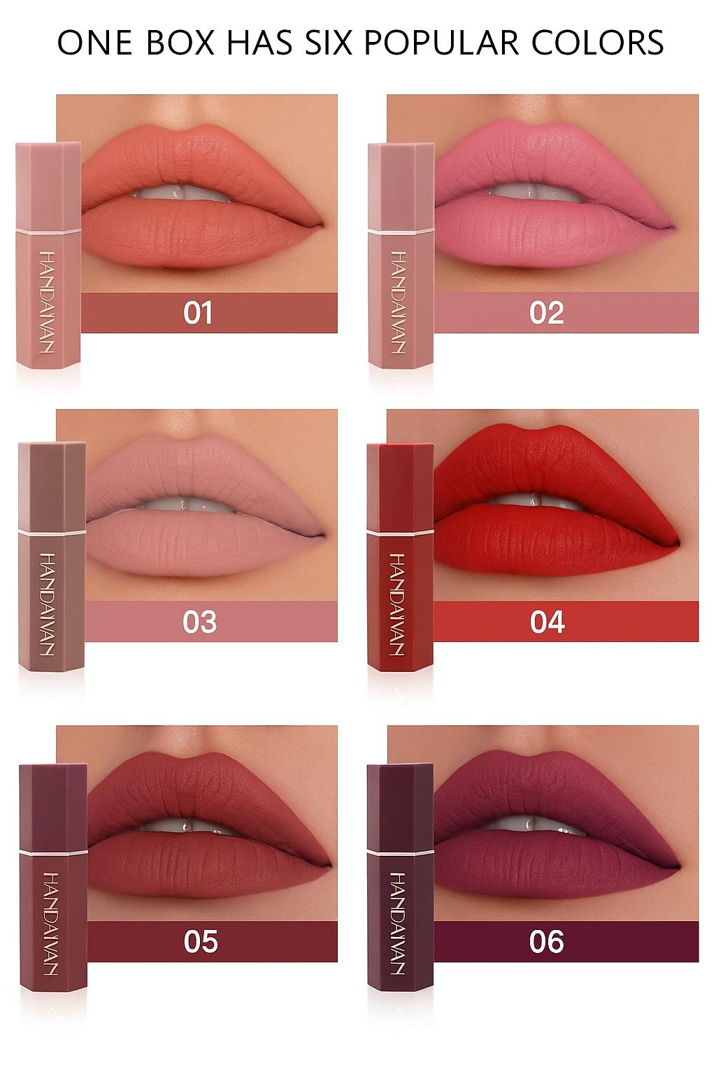 Matte Lipstick Gift Box Set with Non-Stick Formula