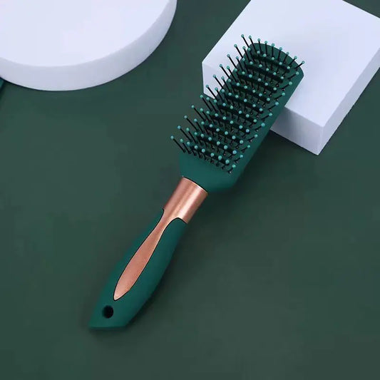Dark Green Massage Comb for Straight and Curly Hair