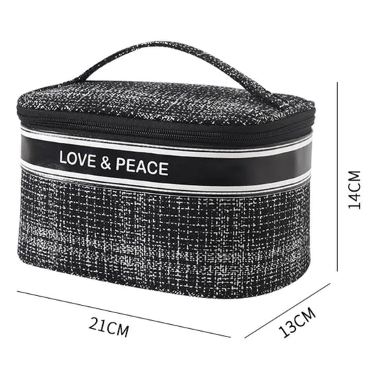 Chic Plaid Cosmetic Travel Case