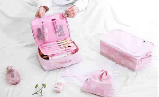 Compact Travel Toiletry & Makeup Organizer