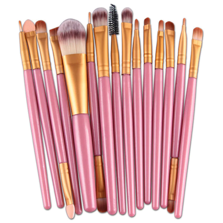 Luxury 15-Piece Professional Makeup Brush Set
