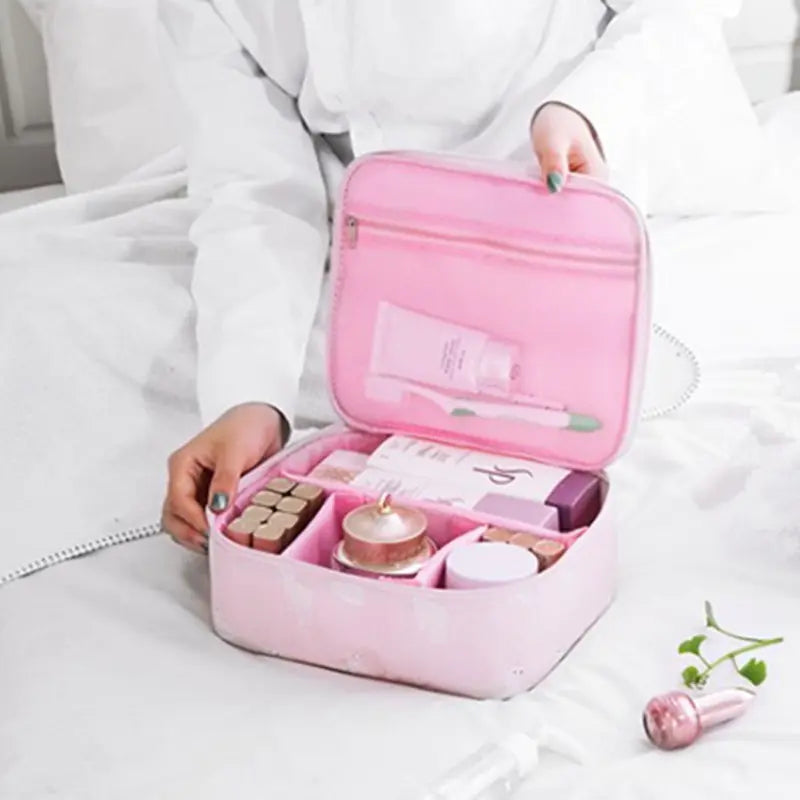 Compact Travel Toiletry & Makeup Organizer